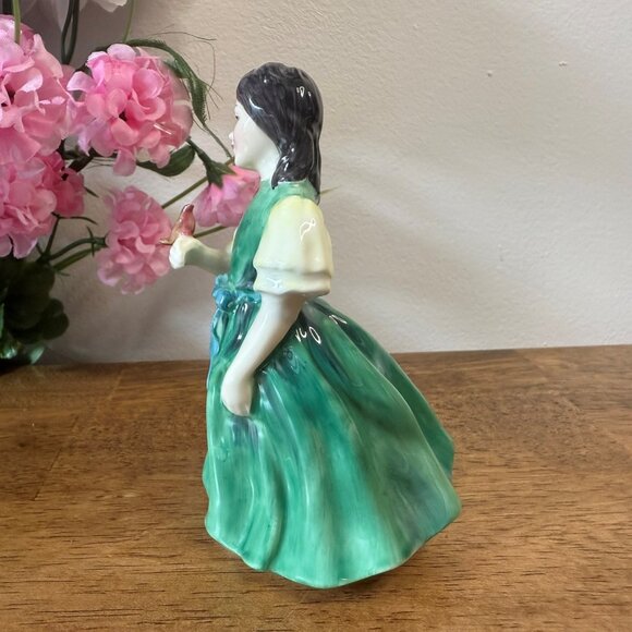 Royal Doulton Georgina‎ Figurine HN2377 Kate Greenaway 1980 Vintage Bone China - Picture 3 of 6